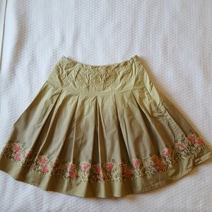 Talbot cross stitch embroidered skirt